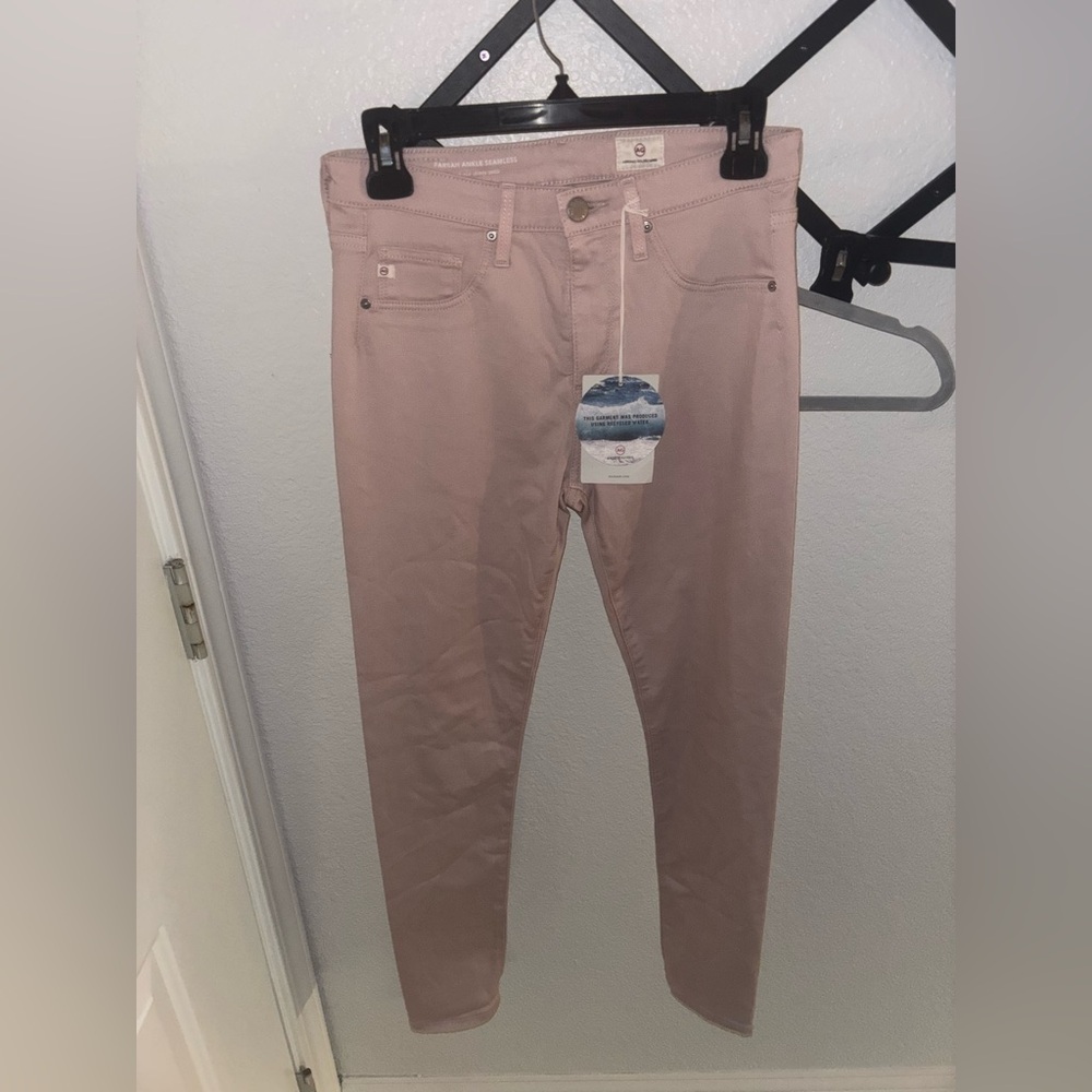 Adriano Goldschmied AG Jeans Women 27 Farrah Pink Blush High Rise Skinny NWT - Picture 2 of 6
